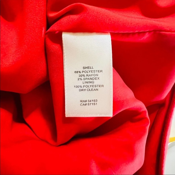 Eliza J Red Crepe Cap Sleeve A-line Flare Dress size 6 - Picture 3 of 5